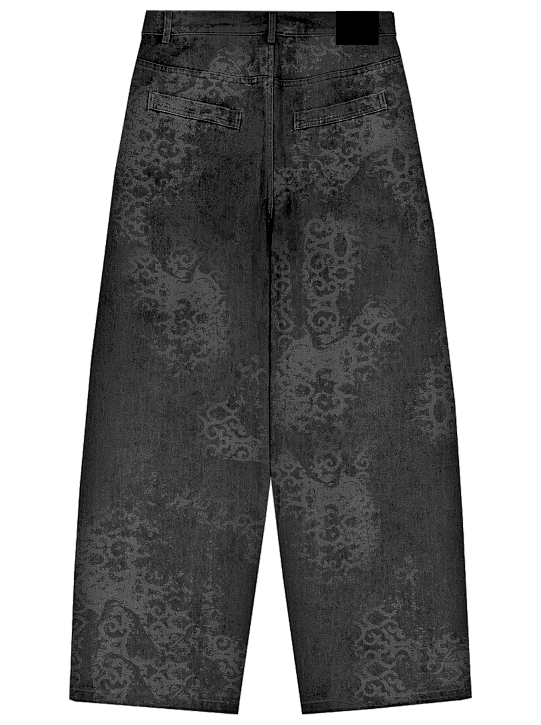 Abstract Jeans Grey back