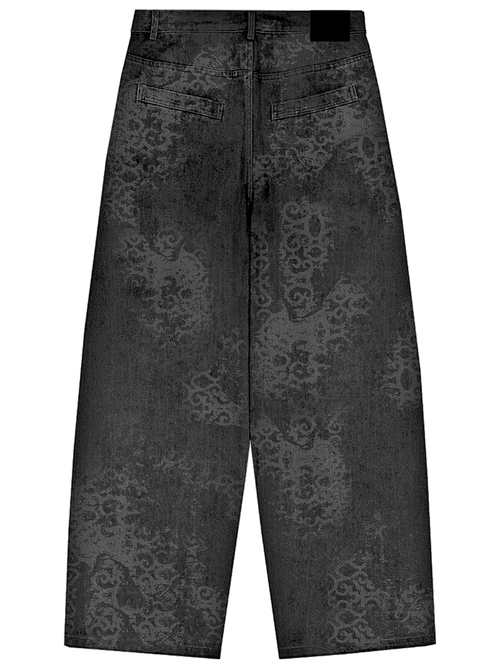 Abstract Jeans Grey back
