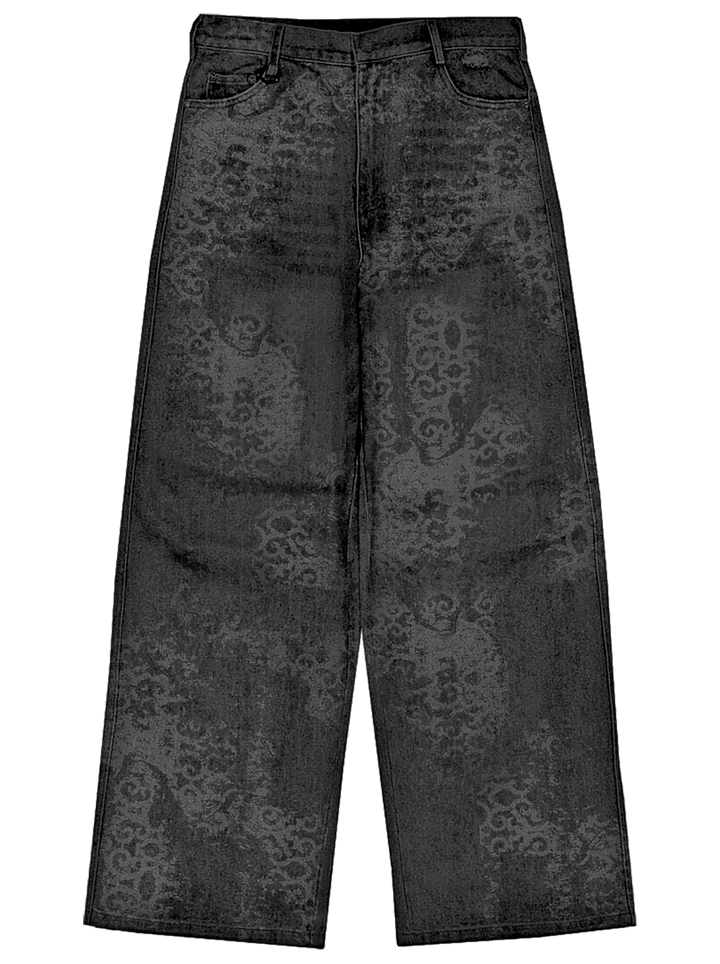 Abstract Jeans Grey front