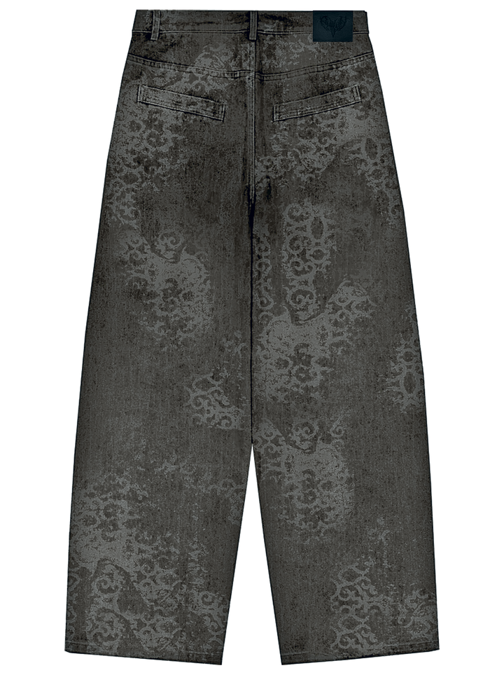 Abstract Jeans Olive back