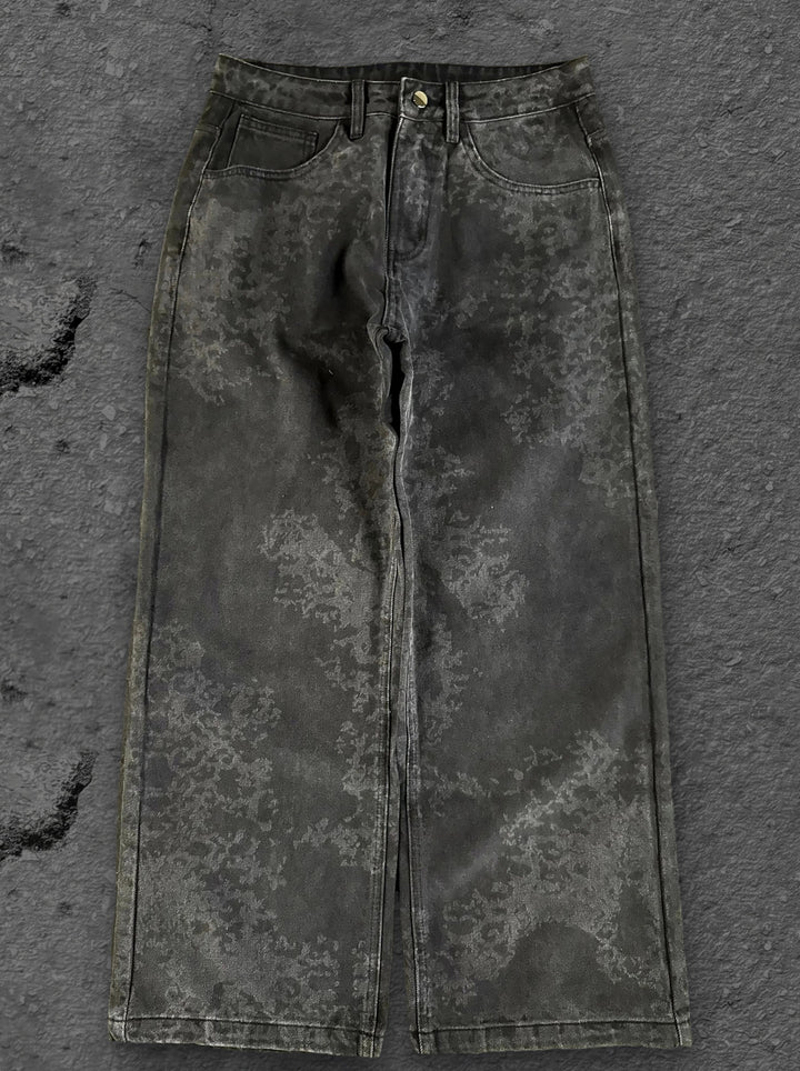 abstract jeans olive