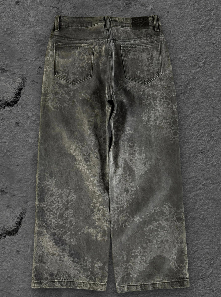 abstract jeans olive