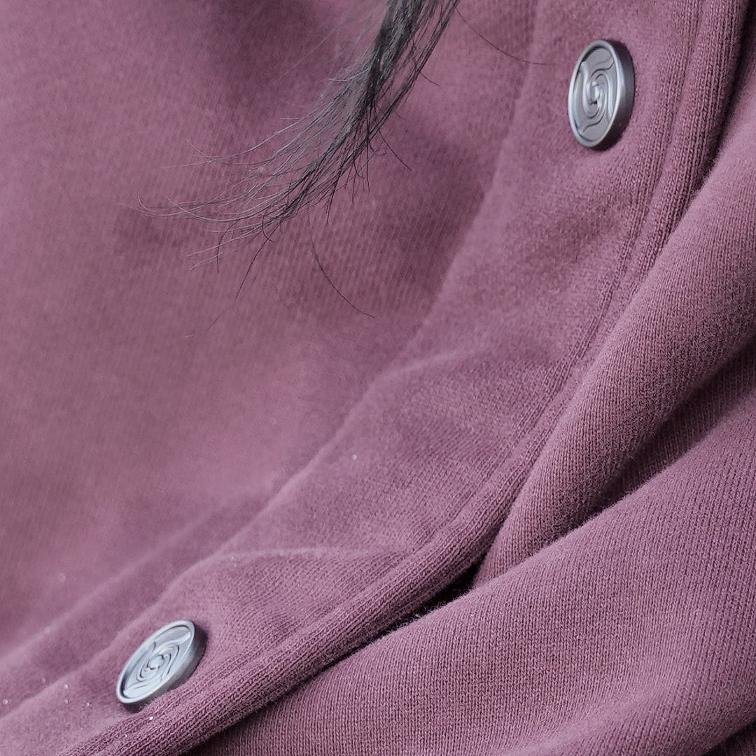 Aka Jacket (Blood), close-up: buttons terry