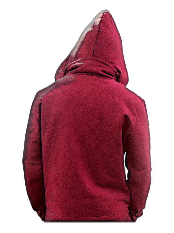 Aka Jacket (Blood), back, on model
