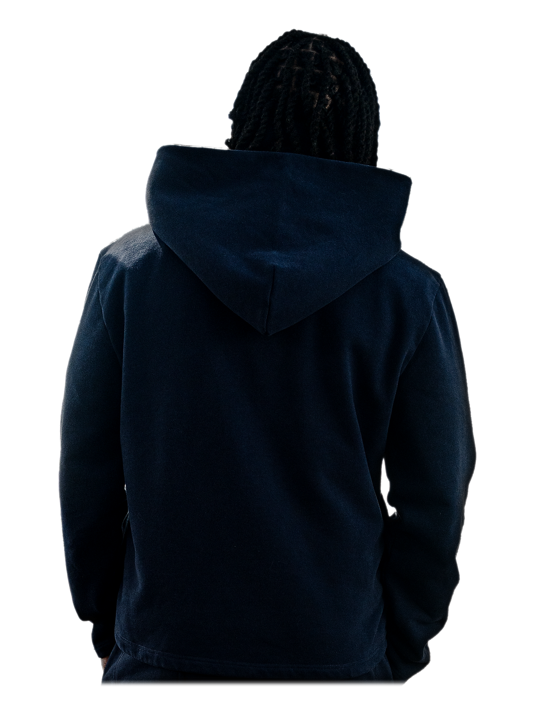 Ao Jacket (Navy), back, on model
