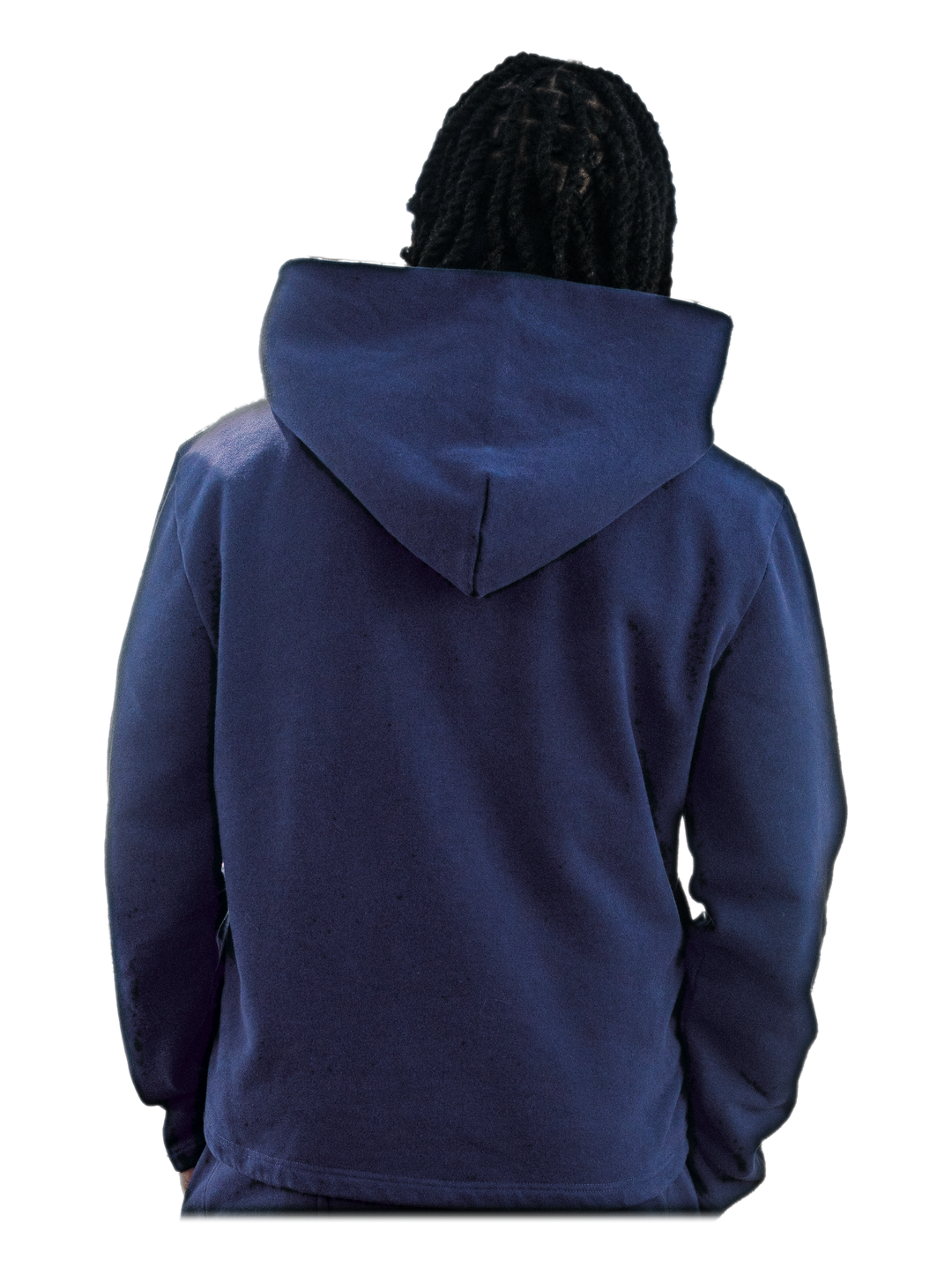 Ao Jacket (Navy), back, on model