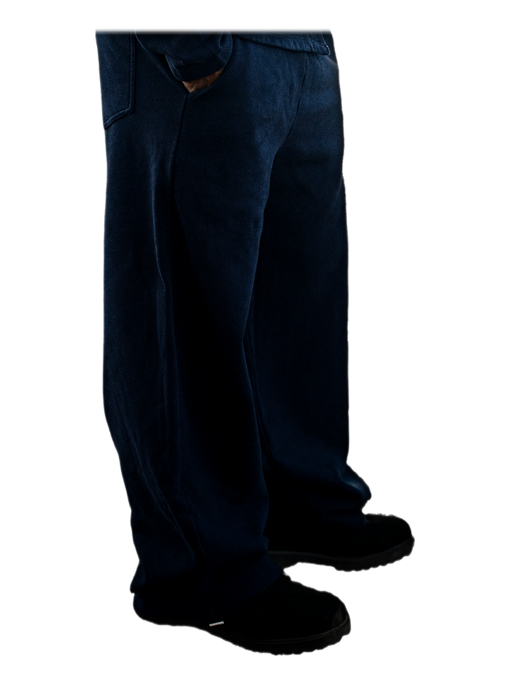 Ao Sweats (Navy), front, on model