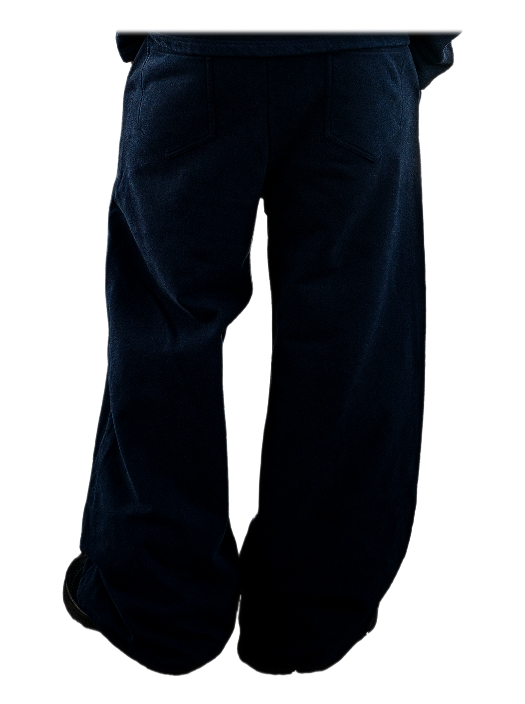 Ao Sweats (Navy), back, on model