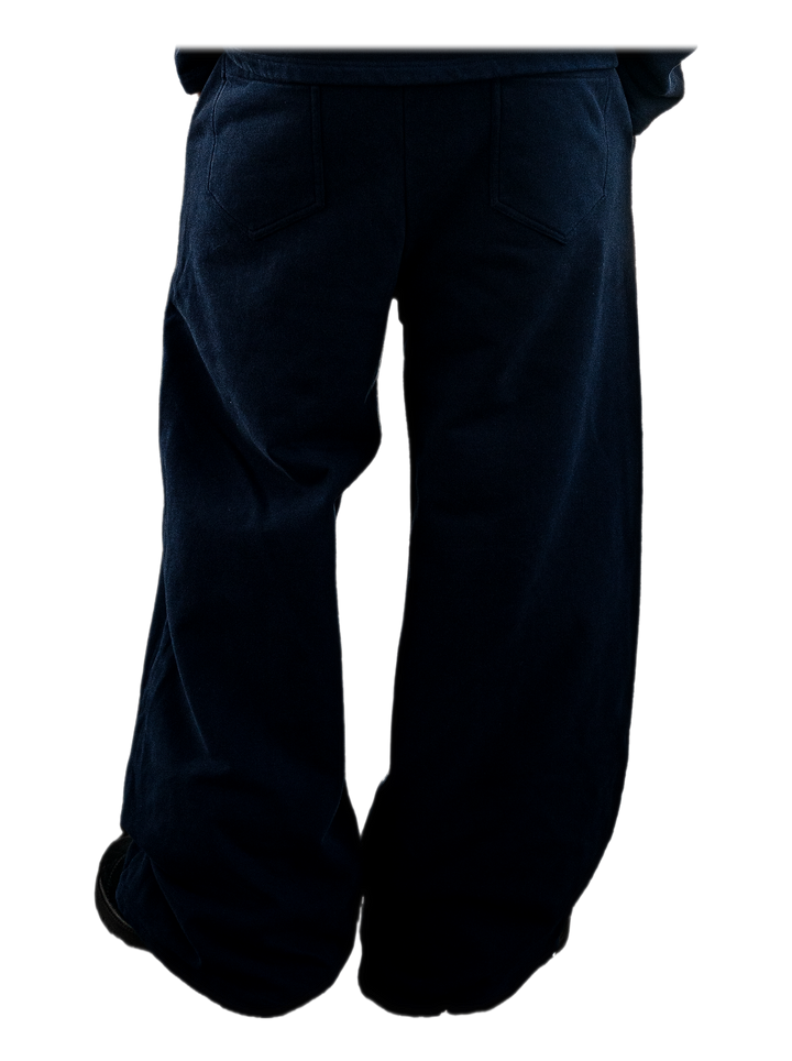Ao Sweats (Navy), back, on model