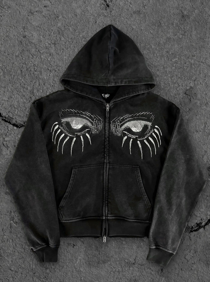 “AOT” Zip-Up (Stone)