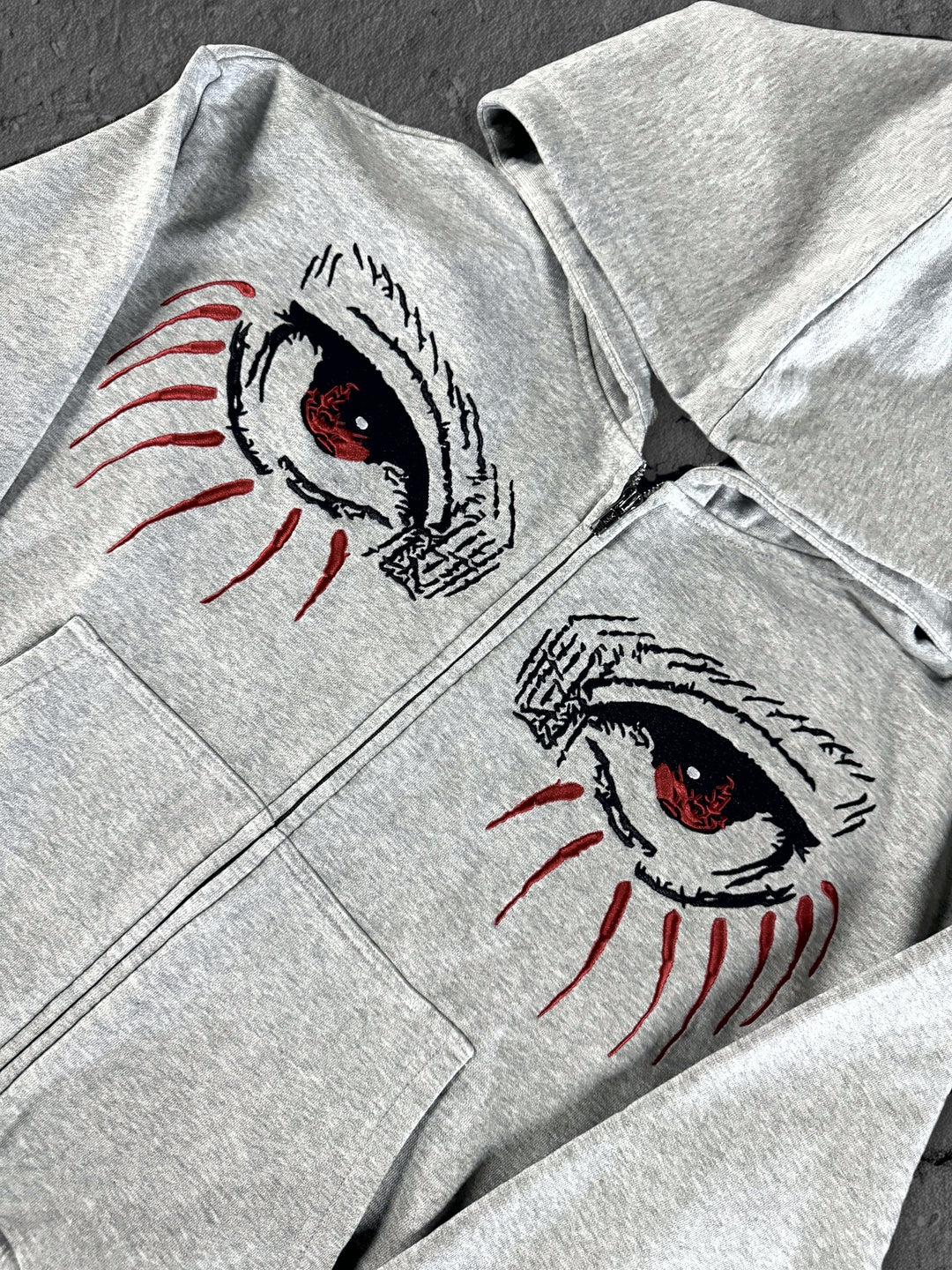 aot zip up grey