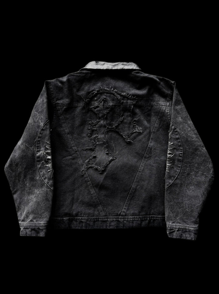 "Arklay" Canvas Jacket on black