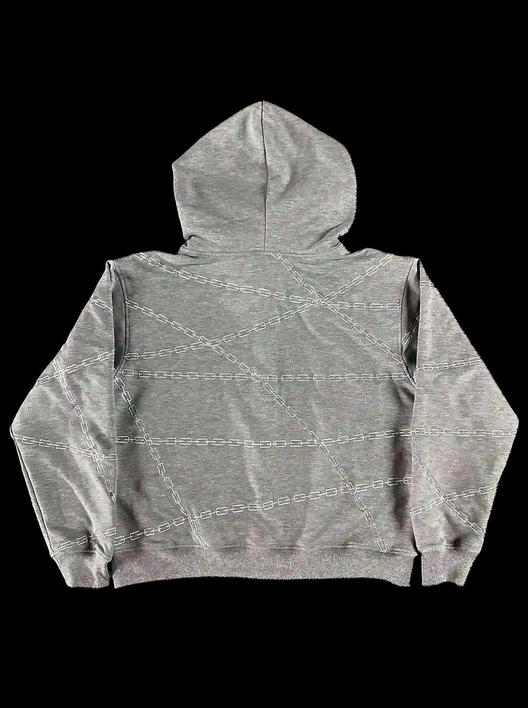 "Kurapika" Zip-Up (Grey) — on black