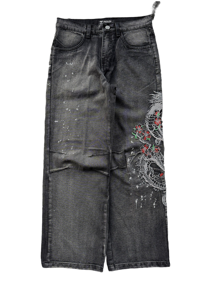 dragon-jeans-washed-black cutout back