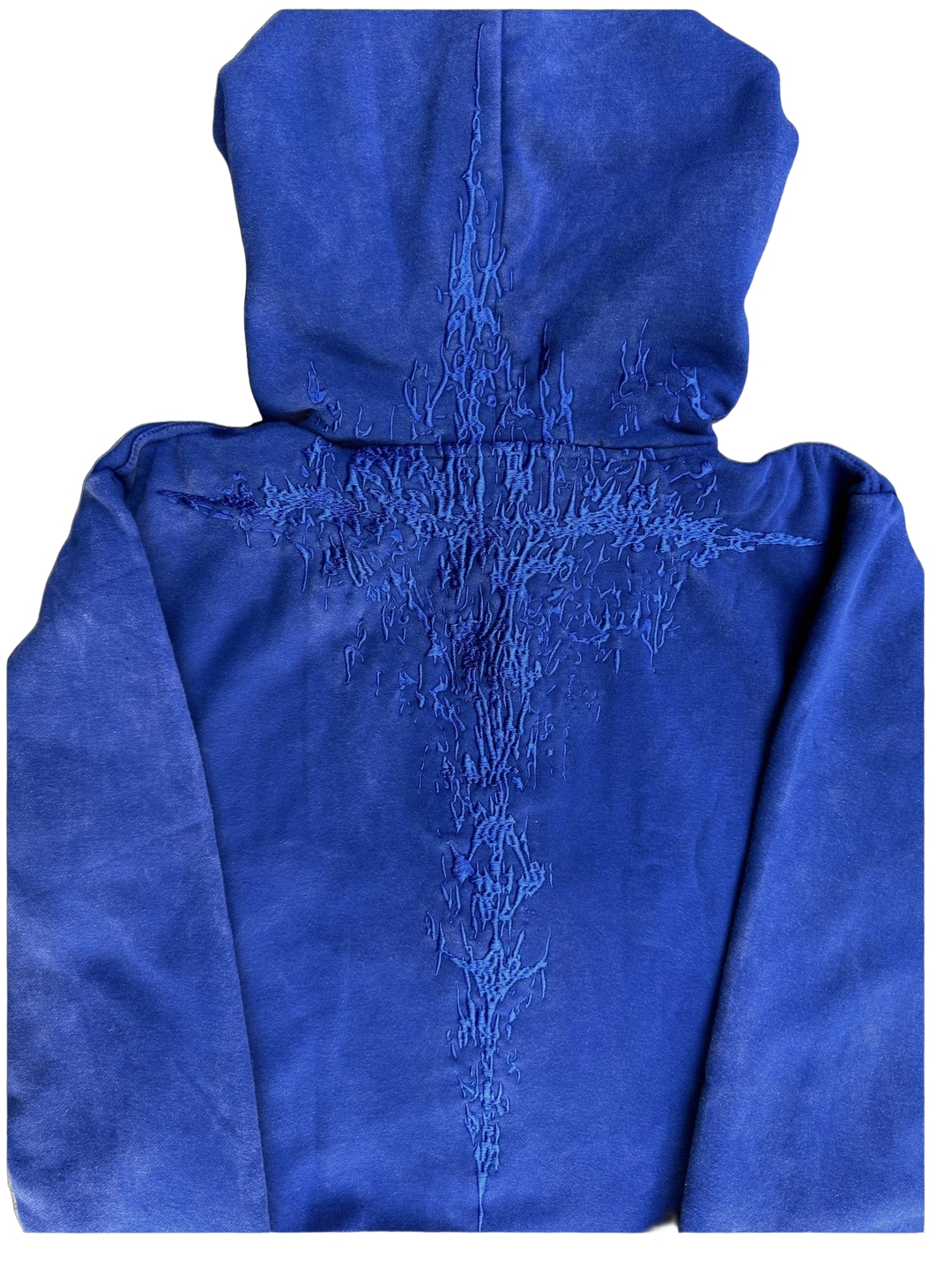 half-a-million-embroidered-hoodie-royal-blue cutout back