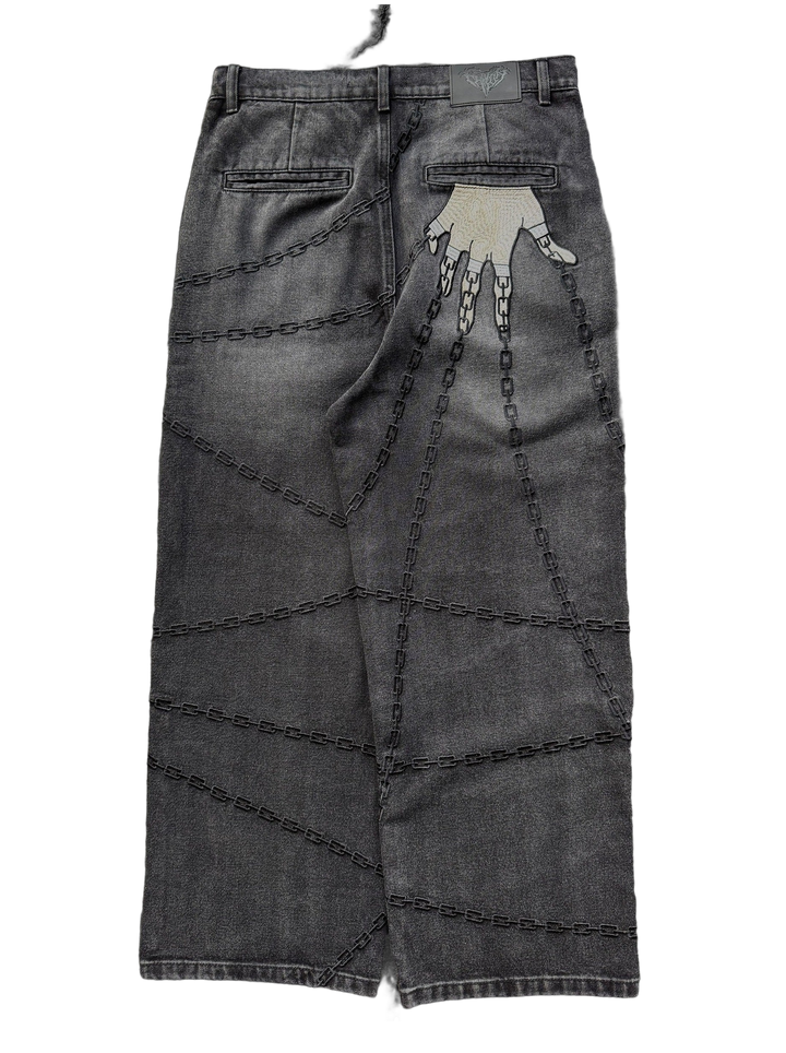 kurapika-jeans cutout back