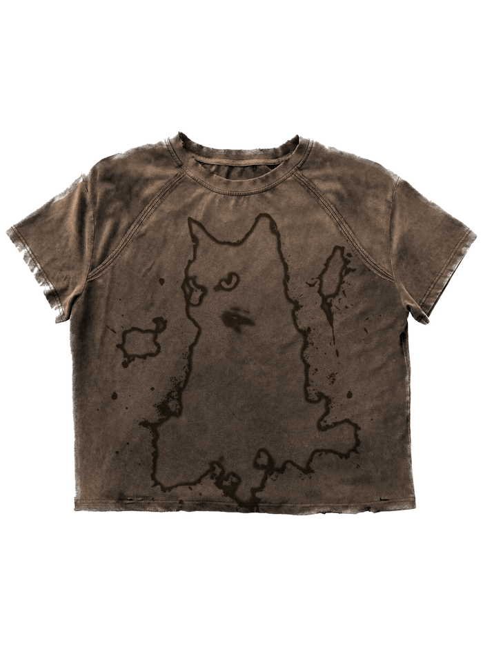 “Cat” T-Shirt (Coffee)