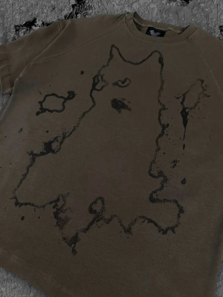 cat t shirt coffee