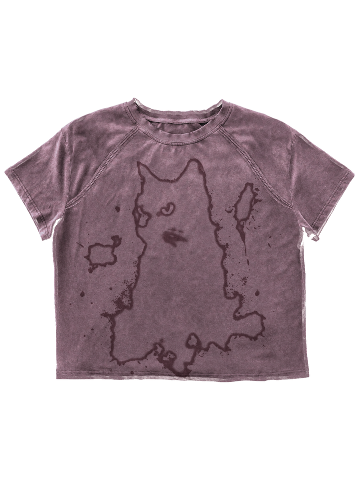 Cat T-Shirt Pink front