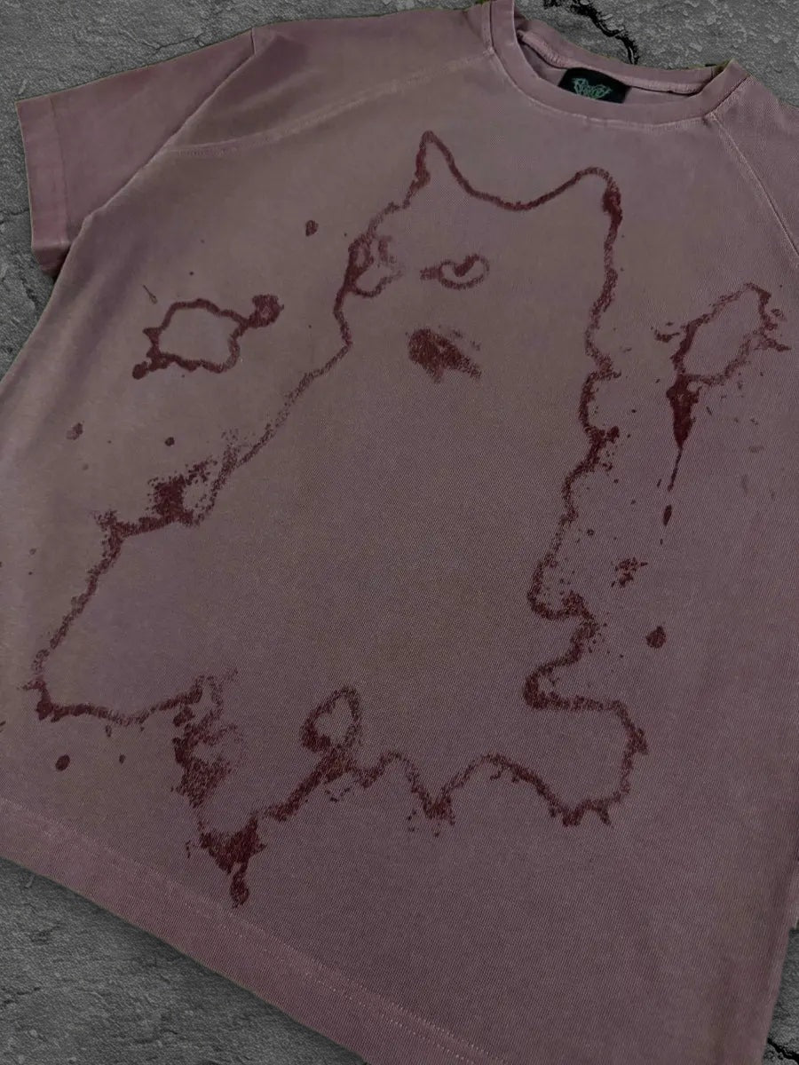 cat t shirt pink