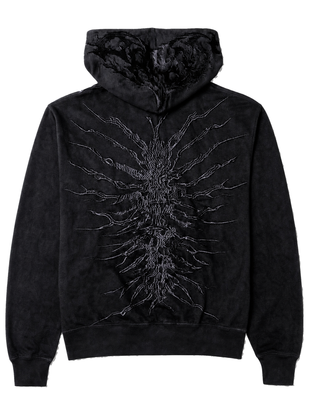 “Ghoul” Zip-Up (Black) back