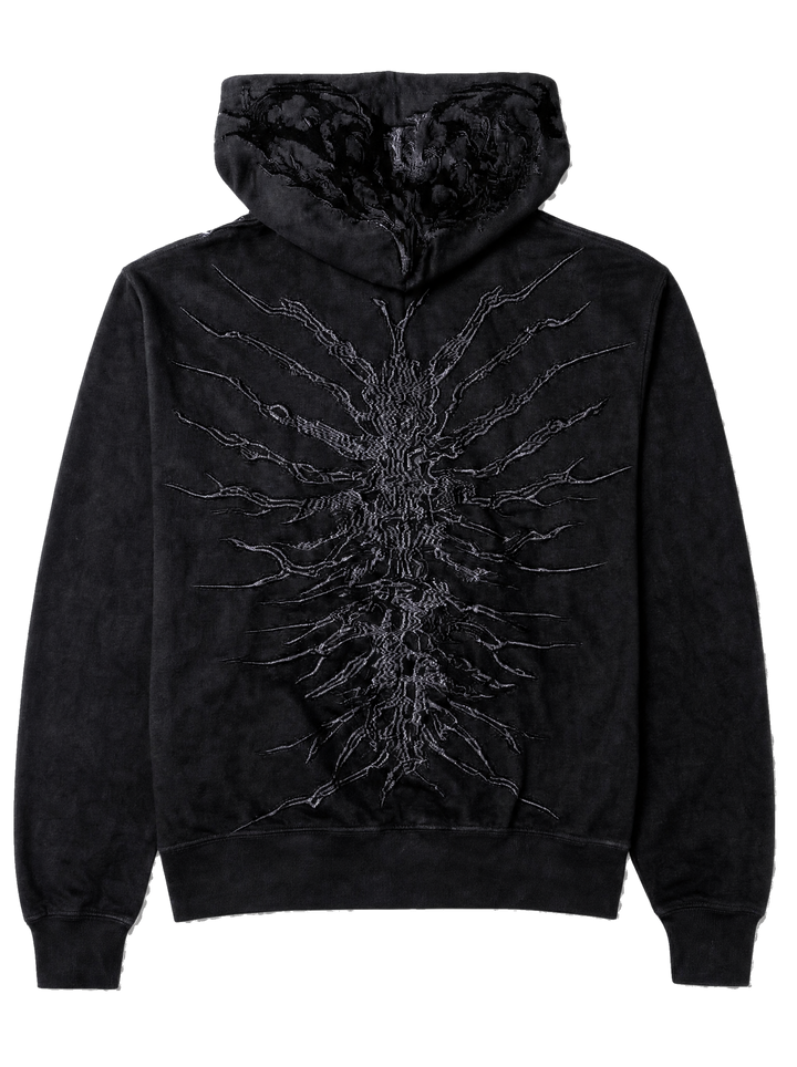 “Ghoul” Zip-Up (Black) back