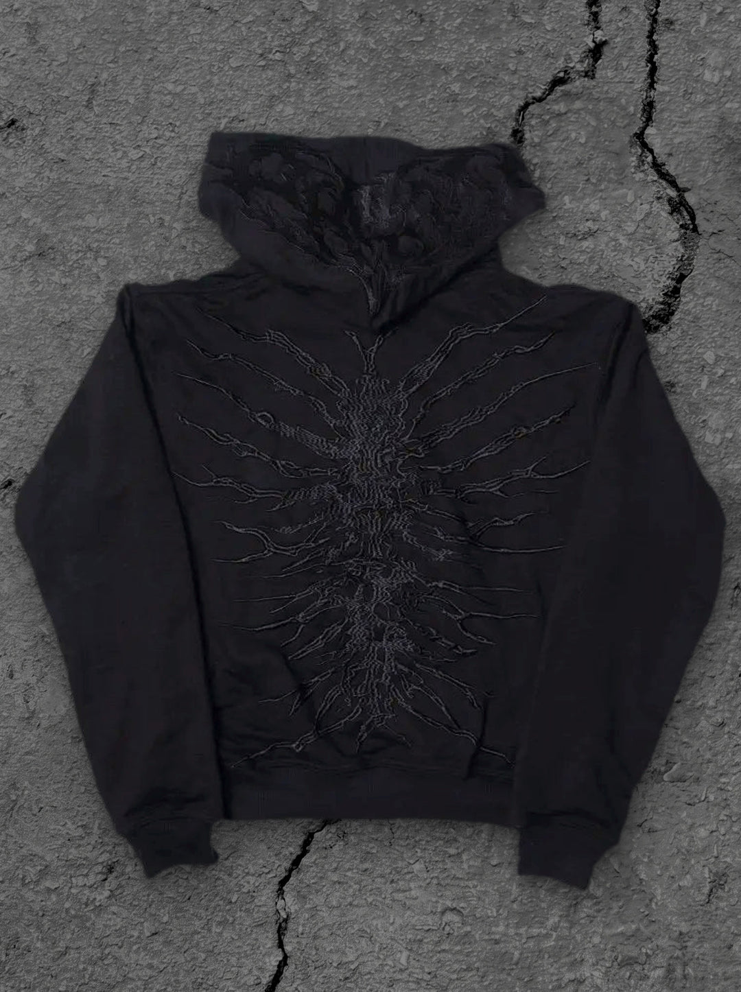 copy ghoul hoodie black