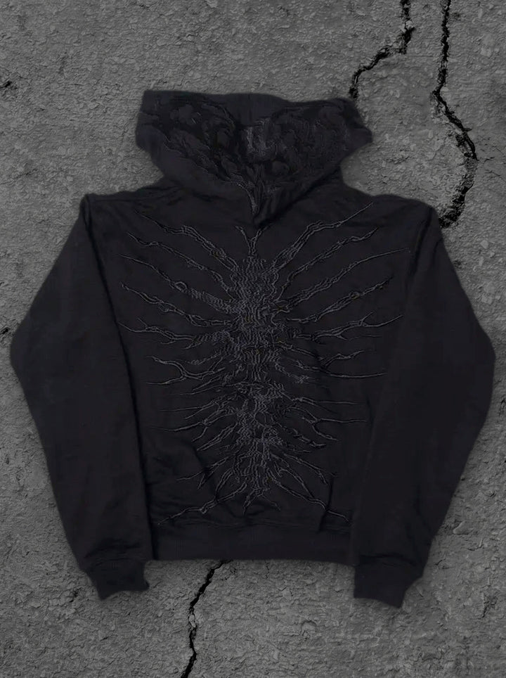 copy ghoul hoodie black
