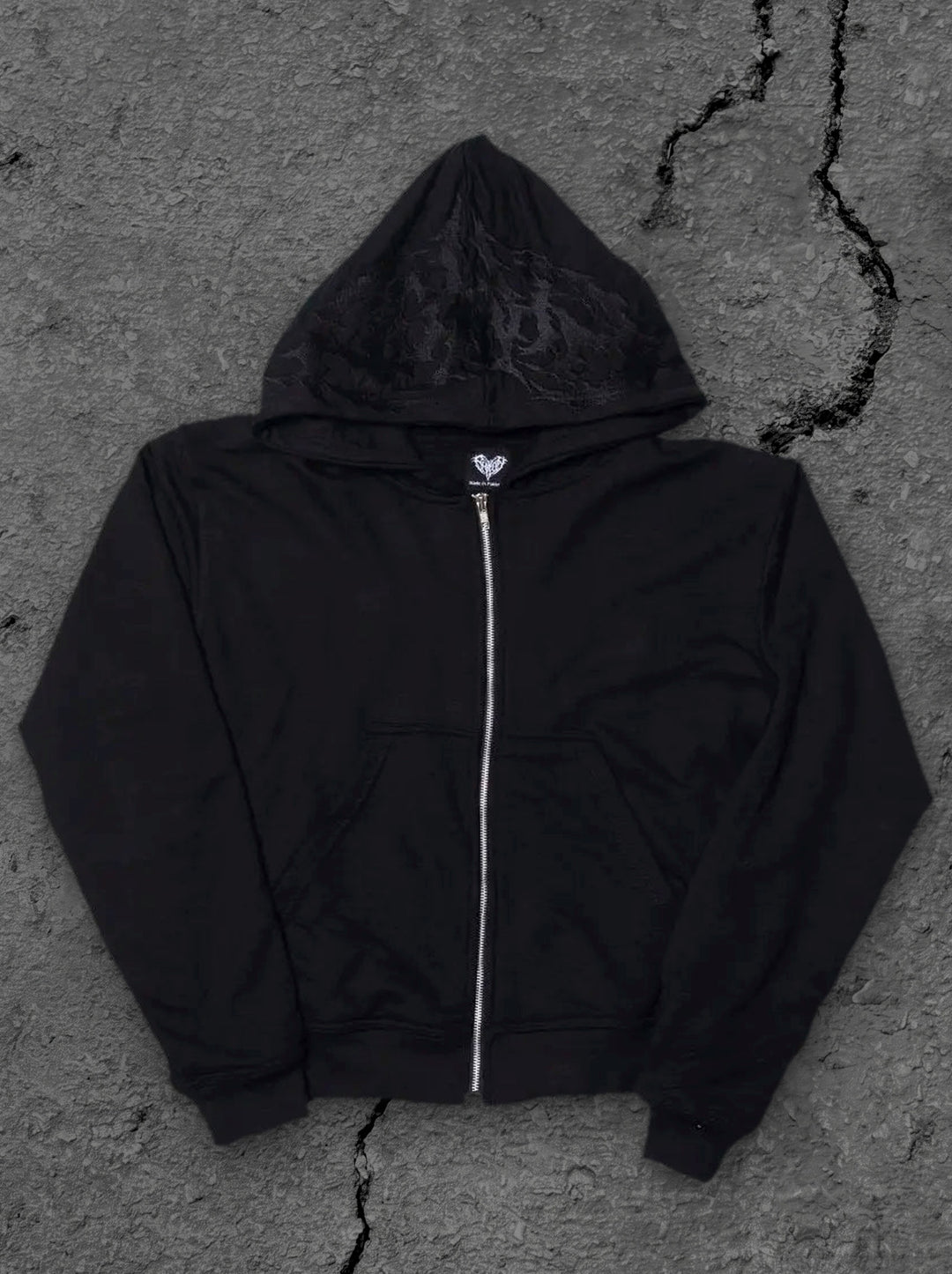 copy ghoul hoodie black