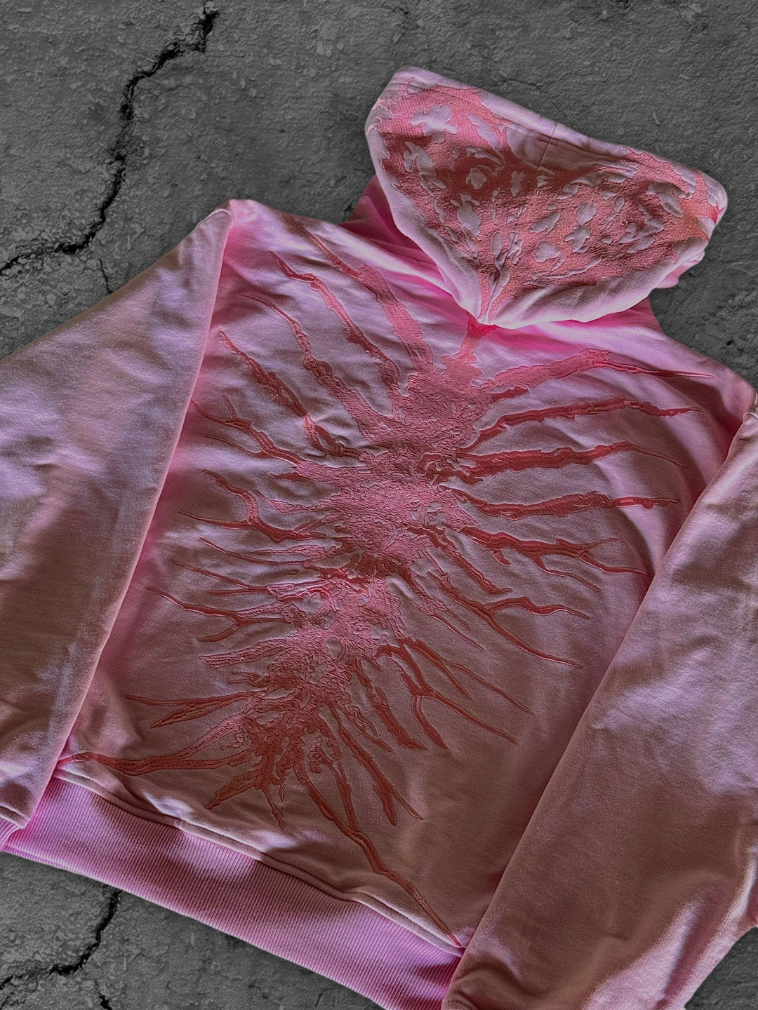copy ghoul hoodie light pink