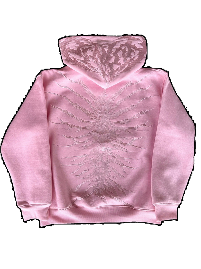 “Ghoul” Zip-Up (Light Pink)
