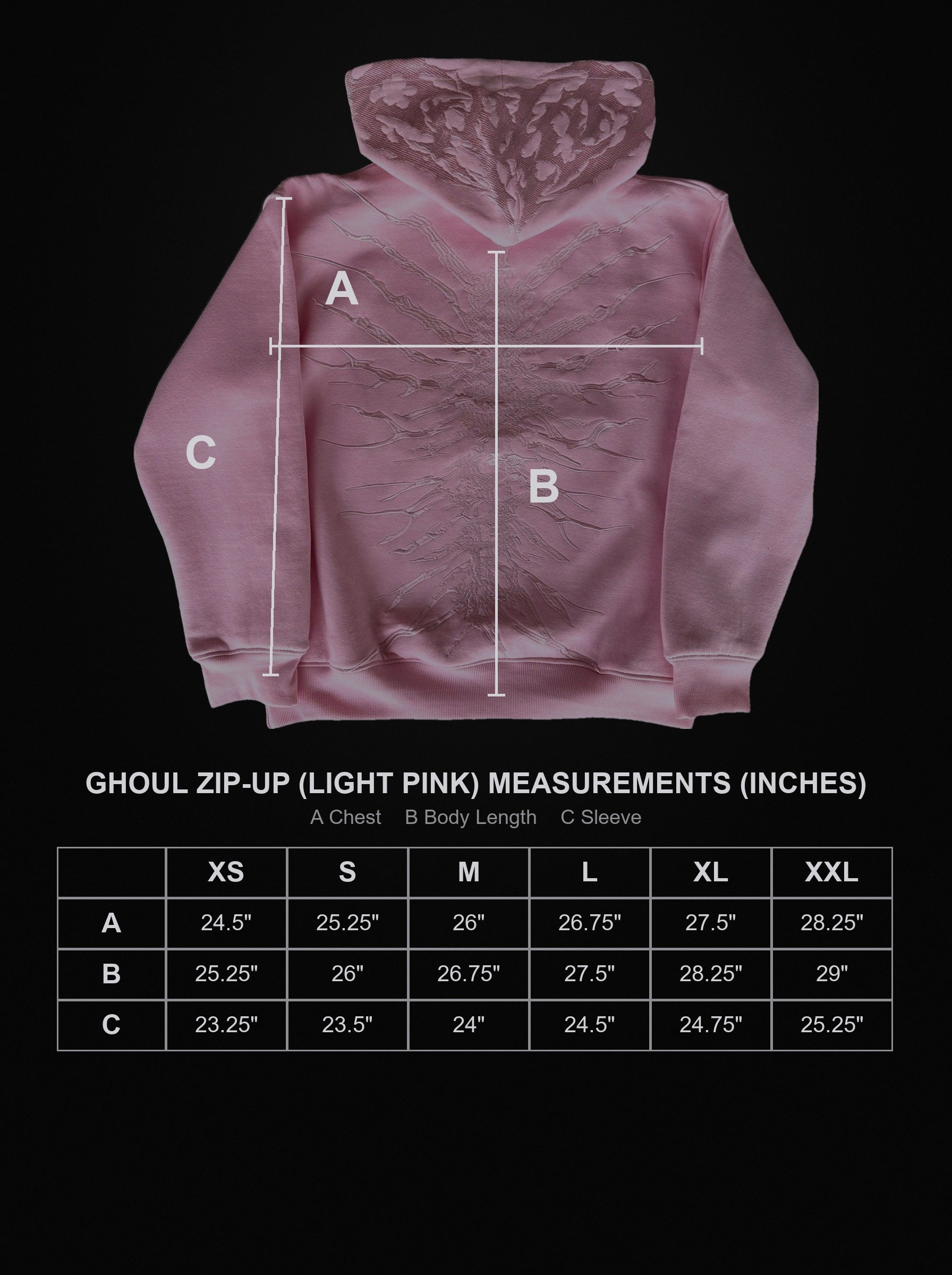 copy-ghoul-hoodie-light-pink size chart