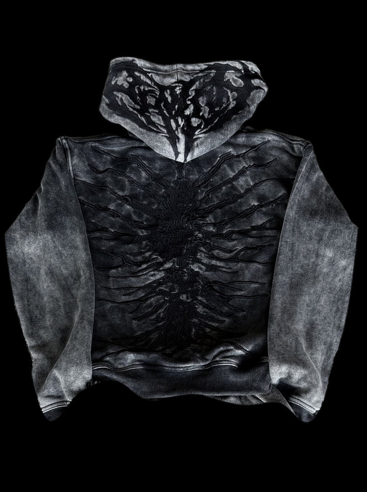 Ghoul Zip-Up (Washed Black)