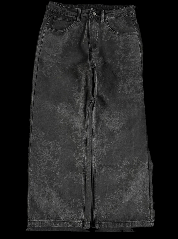 “Abstract” Jeans (Grey) — on black