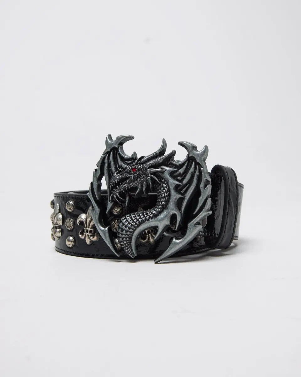 "Dragon" Belt (Satin Black) pholoh