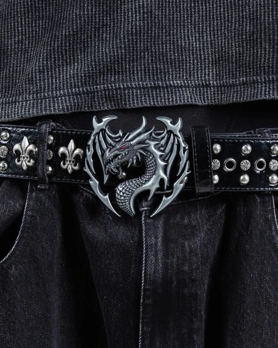 "Dragon" Belt (Satin Black) pholoh