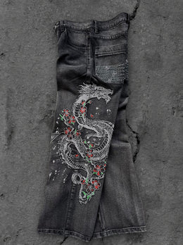 “Dragon” Jeans (Washed Black)