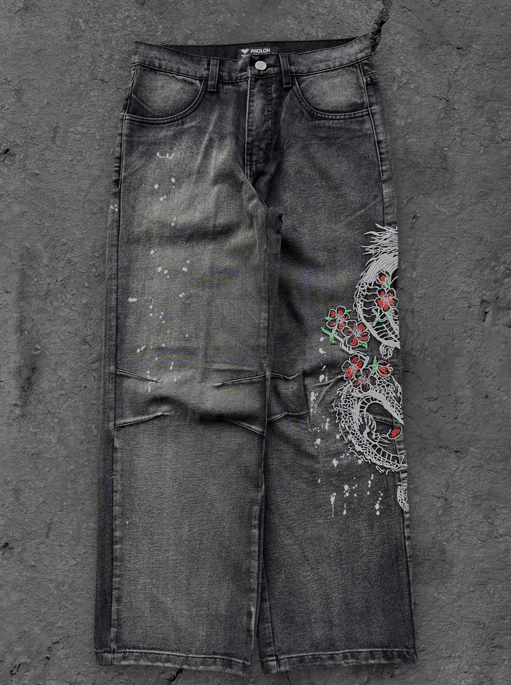 dragon jeans washed black