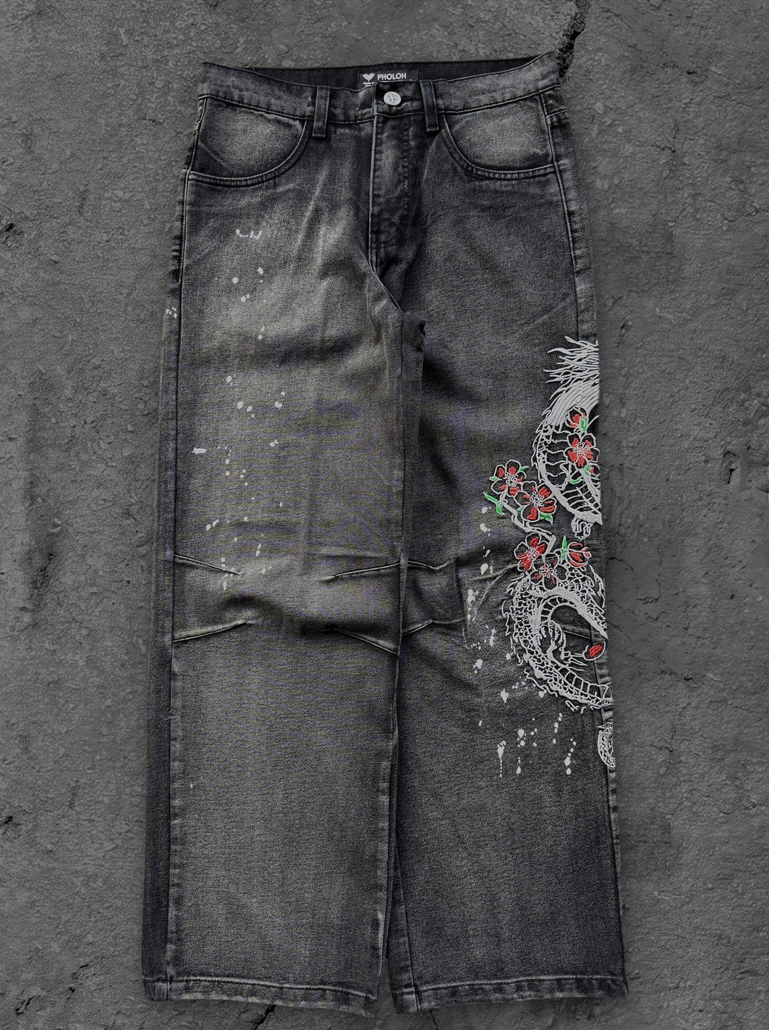dragon jeans washed black