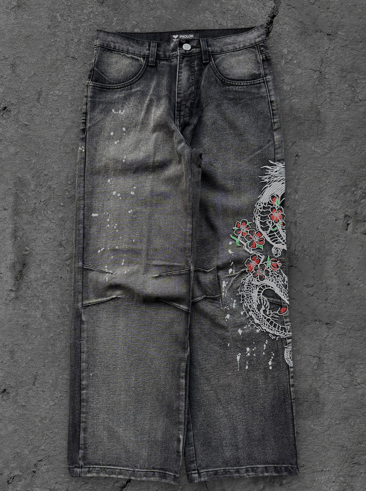 dragon jeans washed black