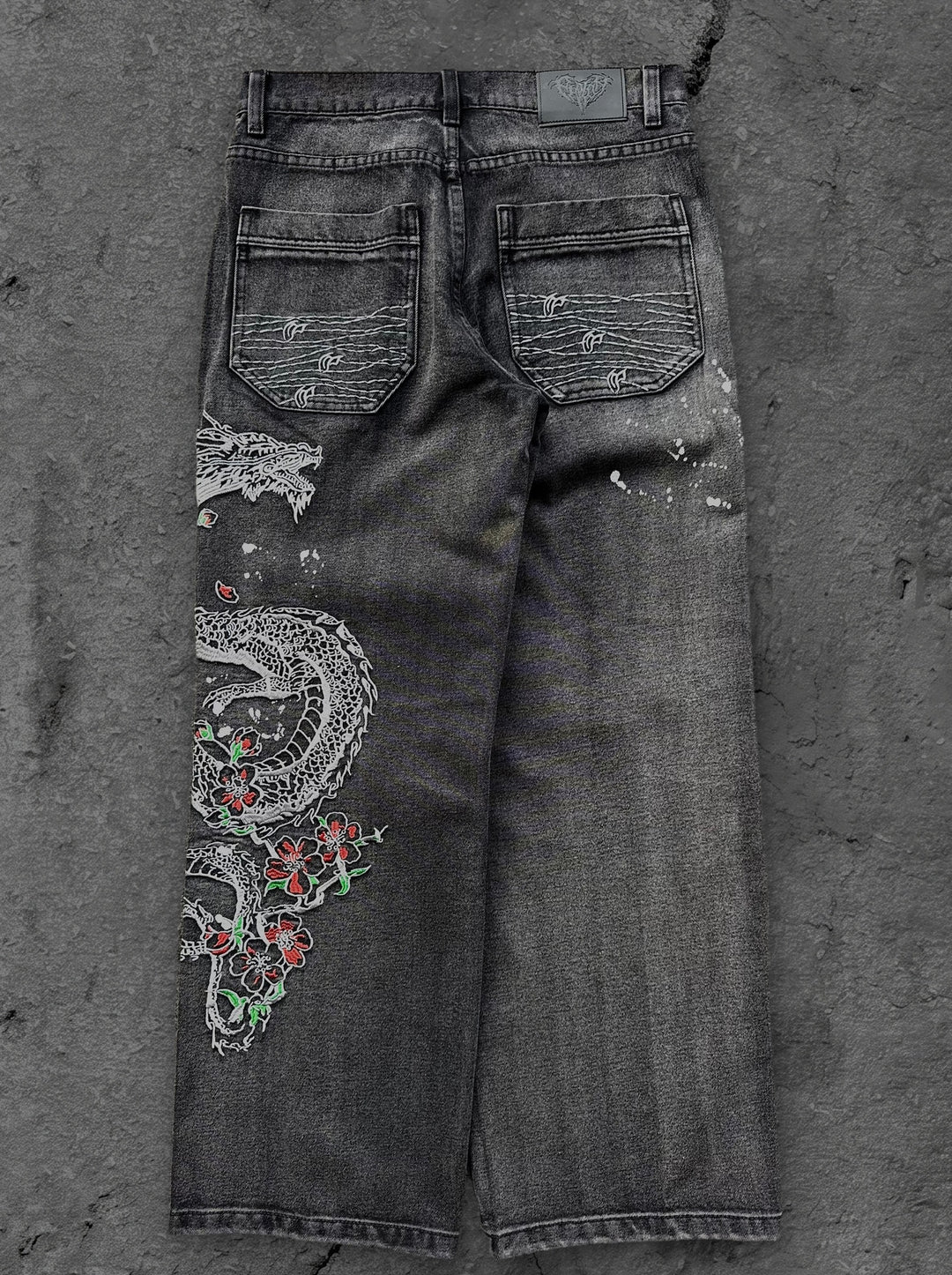 dragon jeans washed black