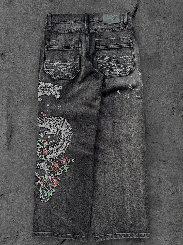 dragon jeans washed black