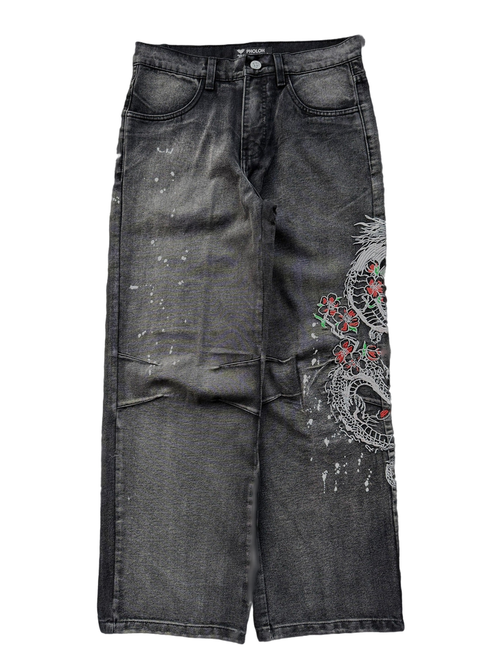 “Dragon” Jeans (Washed Black)