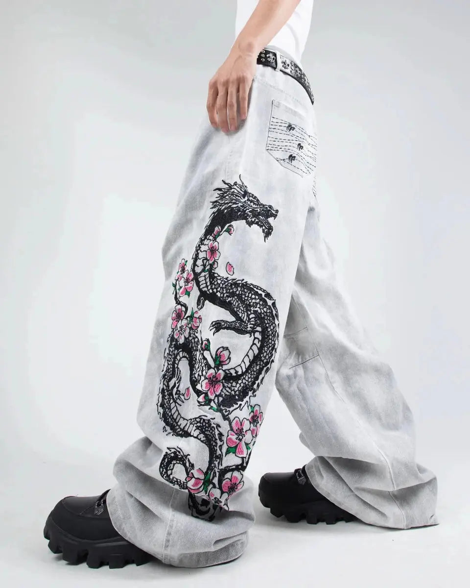 "Dragon" Jeans (White) pholoh