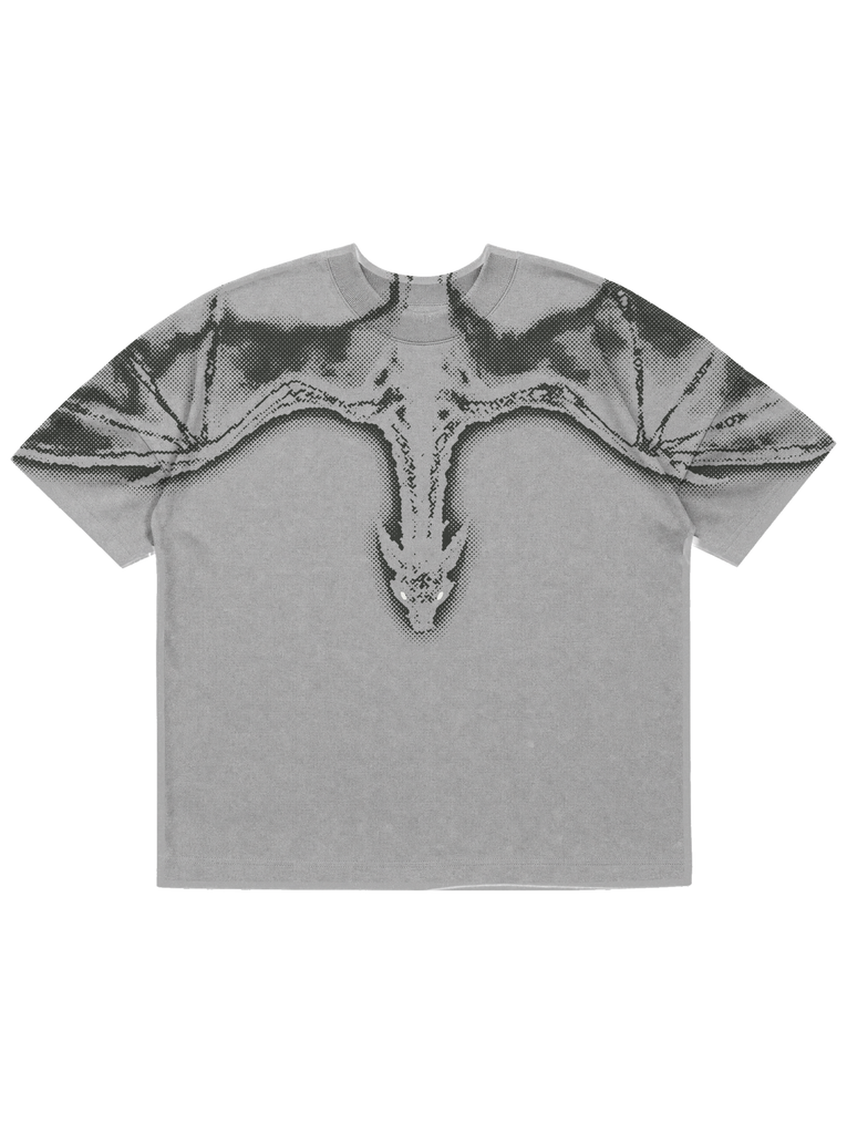 トップス Project Dragon tee gray Dragon” T-Shirt (Grey) - pholoh