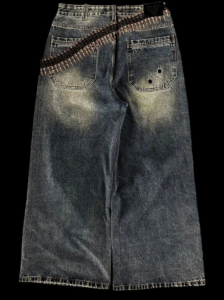 "Bullet” Jeans (Blue) — on black