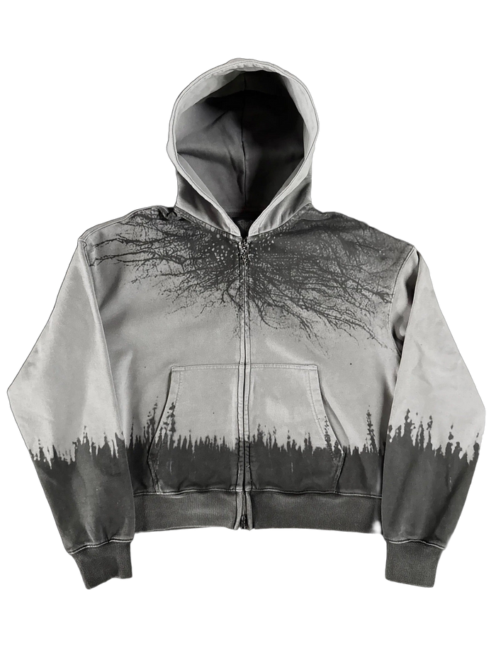 "Lands of Horror” Zip-Up
