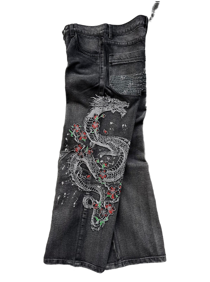 “Dragon” Jeans (Washed Black)