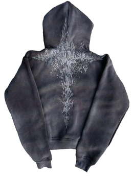 "Half a Million" Embroidered Hoodie (Grey)