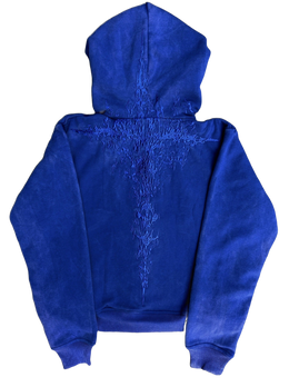 "Half a Million" Embroidered Hoodie (Royal Blue)
